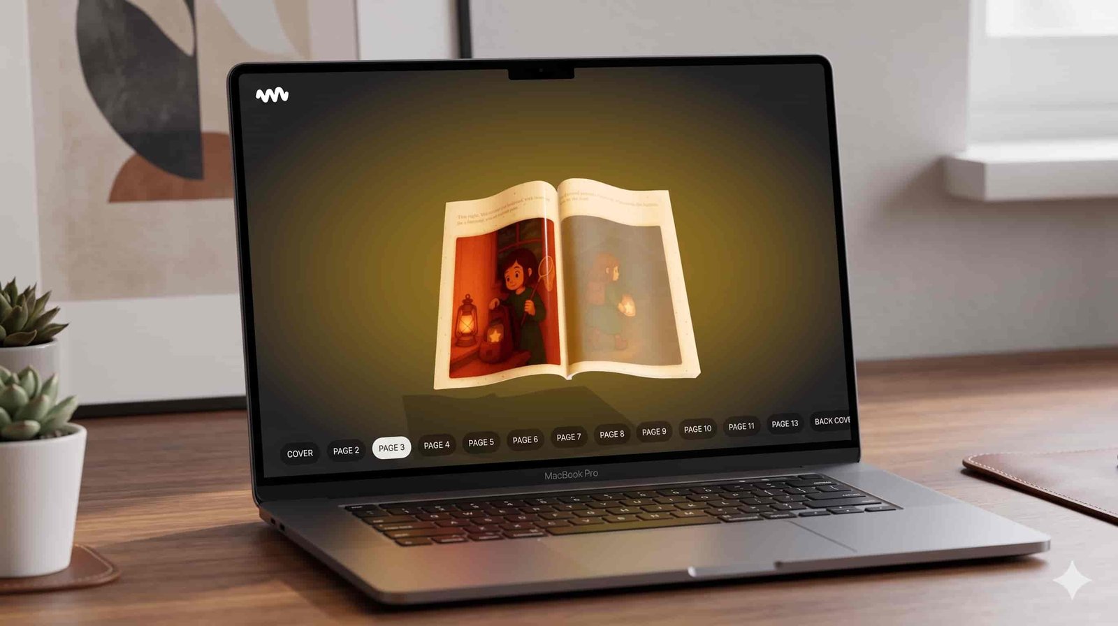 Children's storybook application